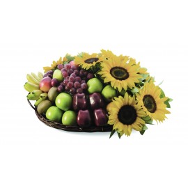 Canasta Frutal de Girasoles